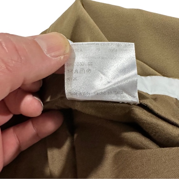 Brioni Cannes Italy Made Tan 100% Wool Pleated Cuffed Suit Dress Pants Sz 42x29 - Picture 7 of 11